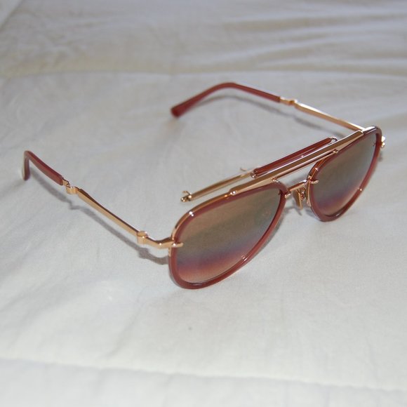 Mr Leight Doheny SL Rosewood Aviator Sunglasses - Picture 5 of 14